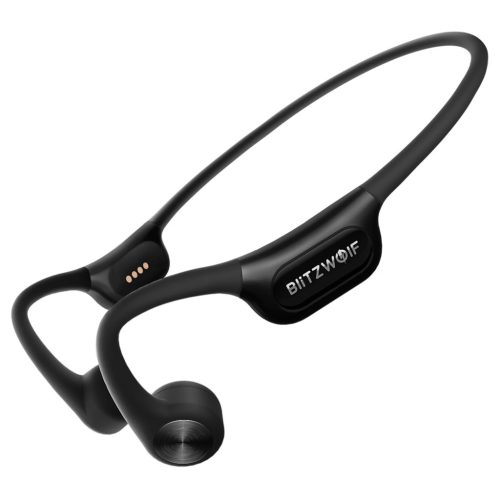 Căști BlitzWolf® BW-BTS9 Bone Conduction - cadru din titan, impermeabil IPX8, memorie internă de 32 GB, încărcare magnetică