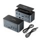 Blitzwolf BW-TH13 USB Hub 18 într-unul: M.2 SSD, 3 suporturi pentru motor, 4K HDMI, USB 3.0 5Gbps, cititor de card SD, Jack, port LAN