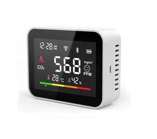 Contor de CO2 premium SMART și alarmă RSH® CO2V1 - măsurare precisă, design calibrabil, interval de măsurare 0-5000 ppm + măsurarea umidității și temperaturii