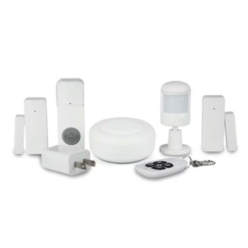 Kit de alarmă de securitate RSH® SK04 Smart Home cu control APP - WiFi, baterie, 3 senzori, sonerie, telecomandă